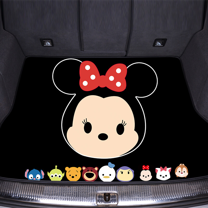 適用于卡通汽車(chē)后備箱墊女士大眾高爾夫POLO軒逸卡羅拉騏達(dá)雷凌 卡通米奇